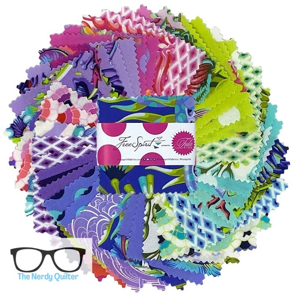 Floral Reef Complete 2.5 Mini Charm Pack by Tula Pink for Freespirit
