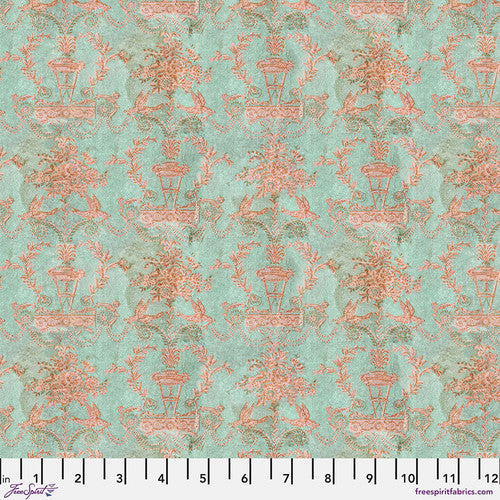 Palette Teal Wallpaper by Tim Holtz for Freespirit - Sold by the Half Yard