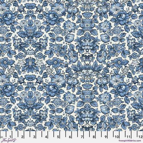 Palette Indigo Wallpaper by Tim Holtz for Freespirit - Sold by the Half Yard