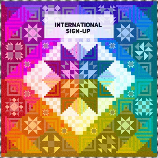 International Sign-up: Color Compass by Nancy Rink Designs Featuring Alison Glass Quarterly BOM Reservation - Shipping October 2026