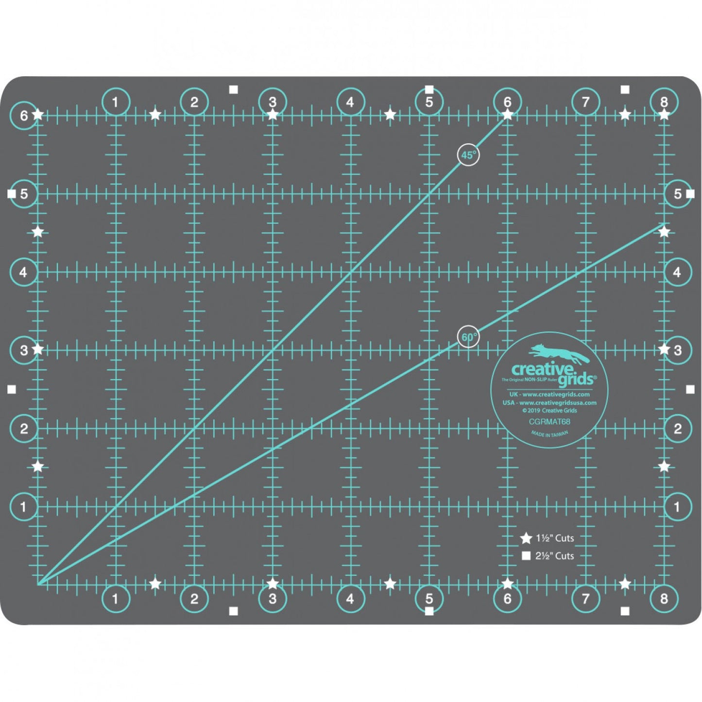 Creative Grids Self-Healing Double Sided Rotary Cutting Mat 6in x 8in