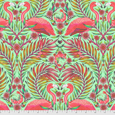 Daydreamer Pretty in Pink in Mango by Tula Pink for Freespirit PWTP169.Mango  - Sold by the Half Yard