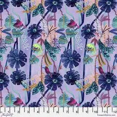 Madagascar Adventure Jungle Vines in Purple by Daughter Earth for Freespirit