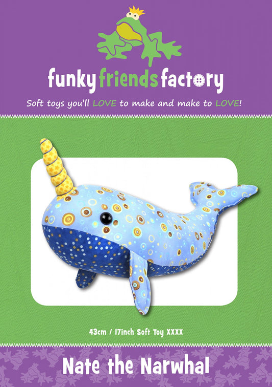 Nate the Narwhal pattern by Funky Friends Factory