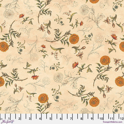 Palette Orange Sketchbook by Tim Holtz for Freespirit - Sold by the Half Yard