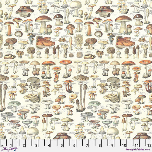 Palette Orange Toadstools by Tim Holtz for Freespirit - Sold by the Half Yard