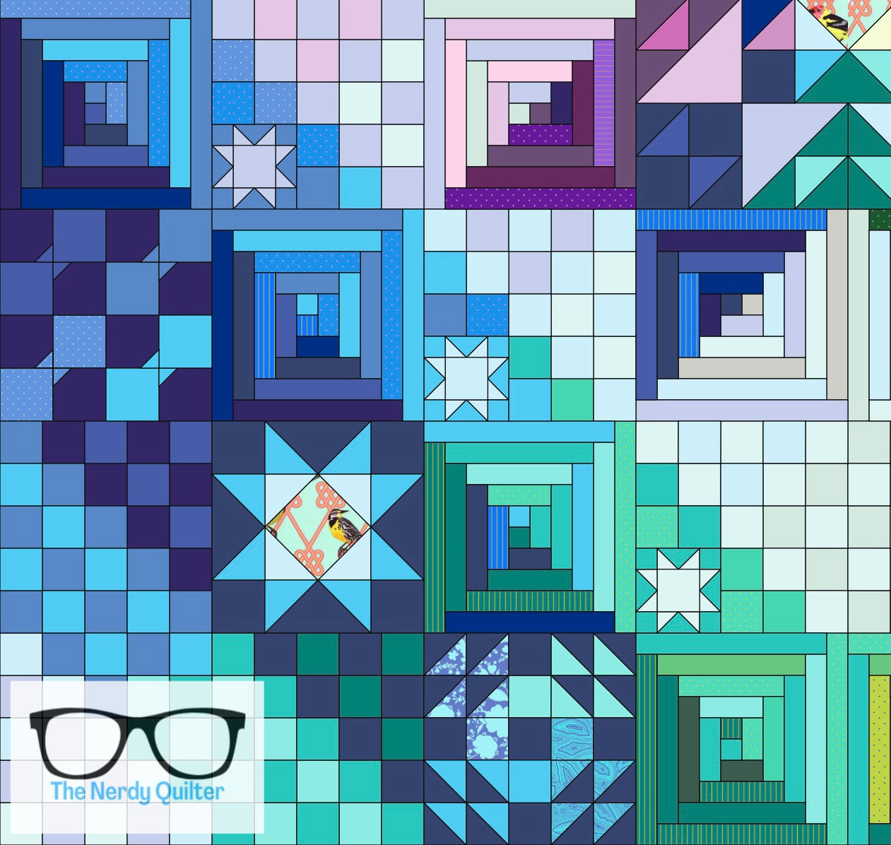Amish with a Twist Quarter 2 Oops Fabric -For The Nerdy Quilter Members Only