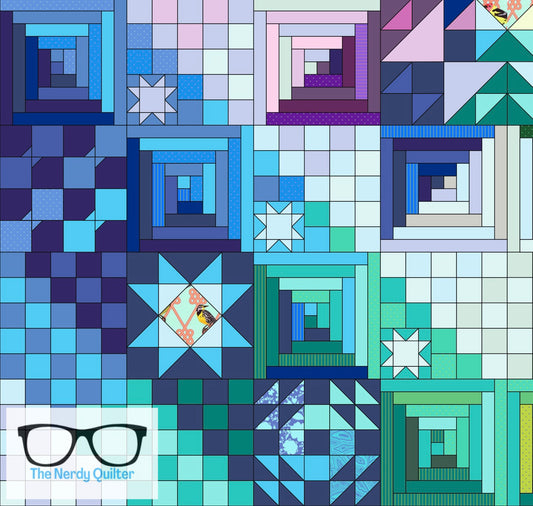 Amish with a Twist Quarter 2 Oops Fabric -For The Nerdy Quilter Members Only