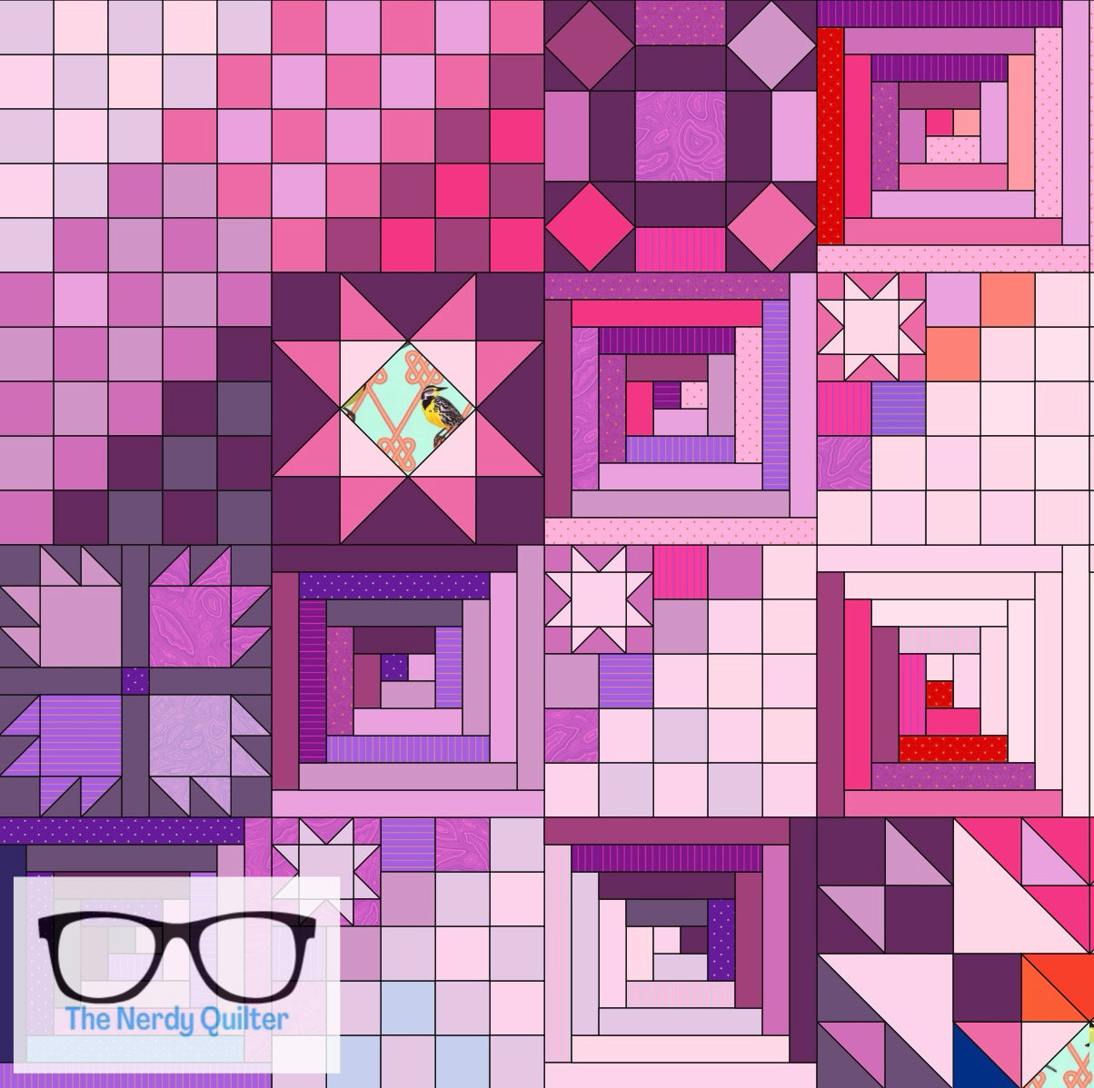 Amish with a Twist Quarter 1 Oops Fabric -For The Nerdy Quilter Members Only