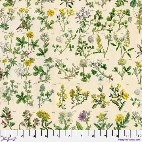 Palette Yellow Botanical by Tim Holtz for Freespirit - Sold by the Half Yard