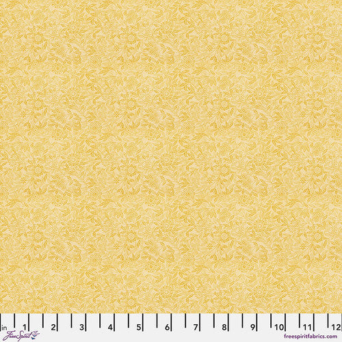 Palette Yellow Tiny Print by Tim Holtz for Freespirit - Sold by the Half Yard