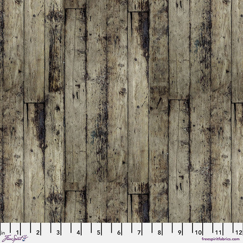 Palette Neutral Wood by Tim Holtz for Freespirit - Sold by the Half Yard