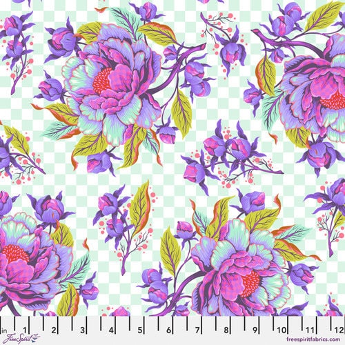 Preorder: Untamed Peony for your thoughts in Nova  by Tula Pink for Freespirit PWTP235.Nova