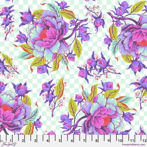 Untamed Peony for your thoughts in Nova  by Tula Pink for Freespirit PWTP235.Nova - Sold by the Half Yard