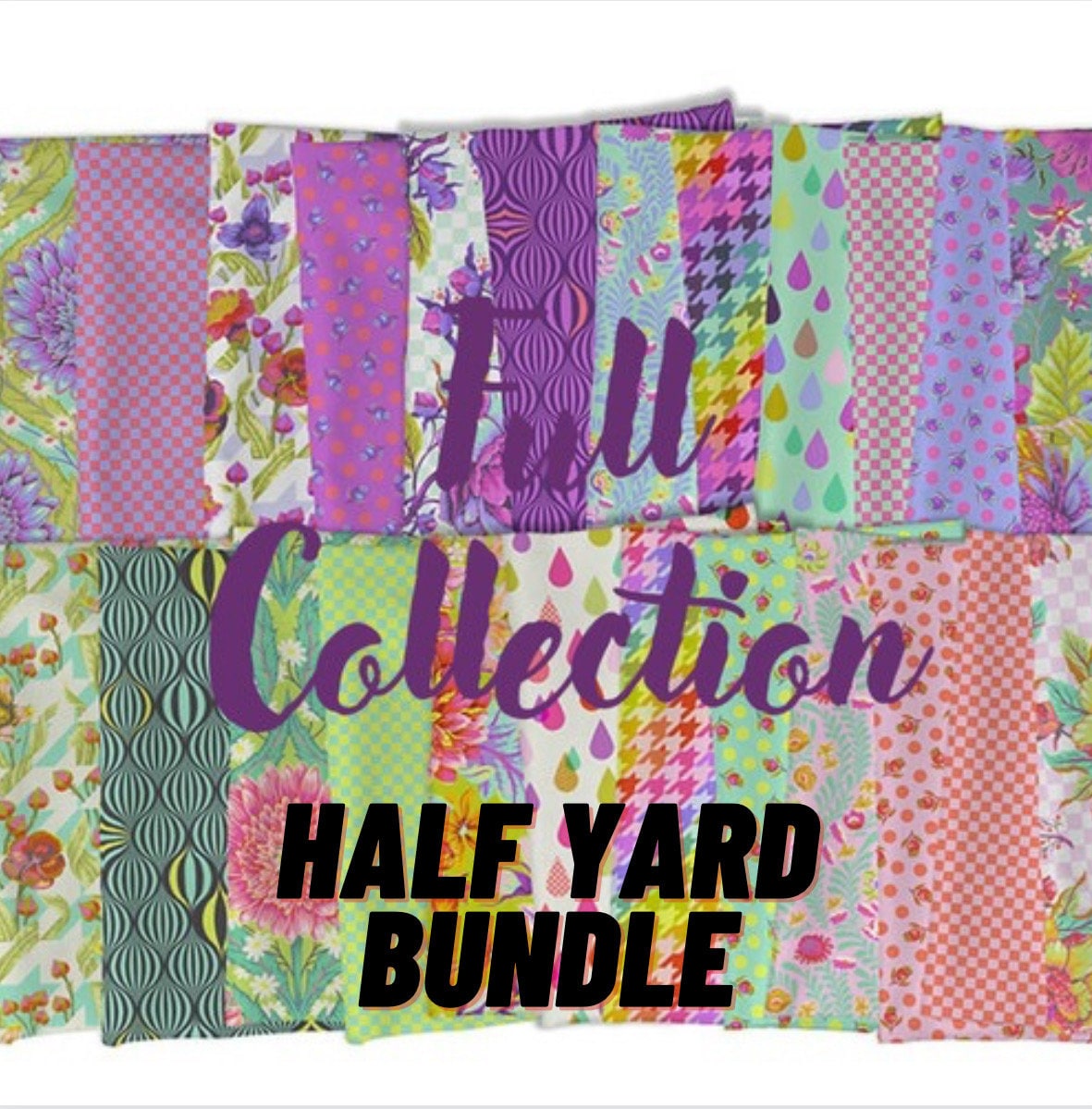 Preorder: Untamed Half Yard Bundle by Tula Pink for Freespirit