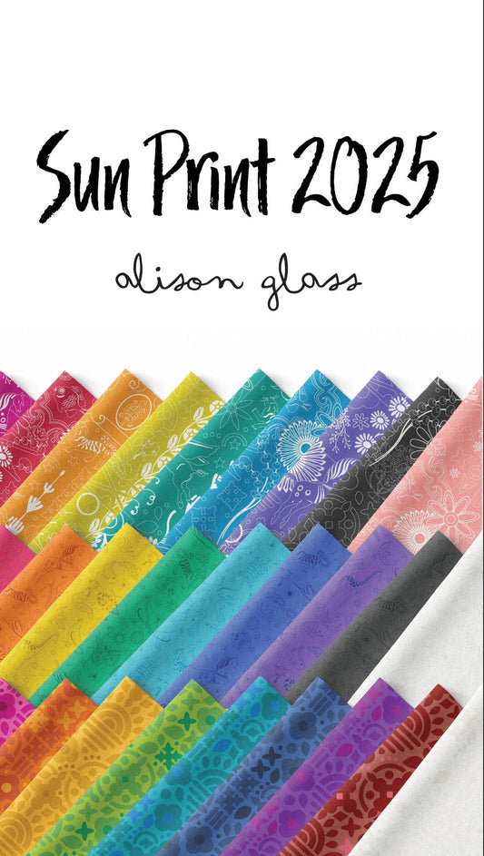 Preorder: Sun Print 2025 Fat Quarter Bundle by Alison Glass for Andover - Arriving January 2025