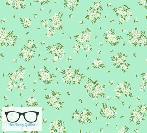 Preorder:  New True Colors What a Ditz in Spearmint by Tula Pink for Freespirit PWTP253.Spearmint - Sold by the Half Yard