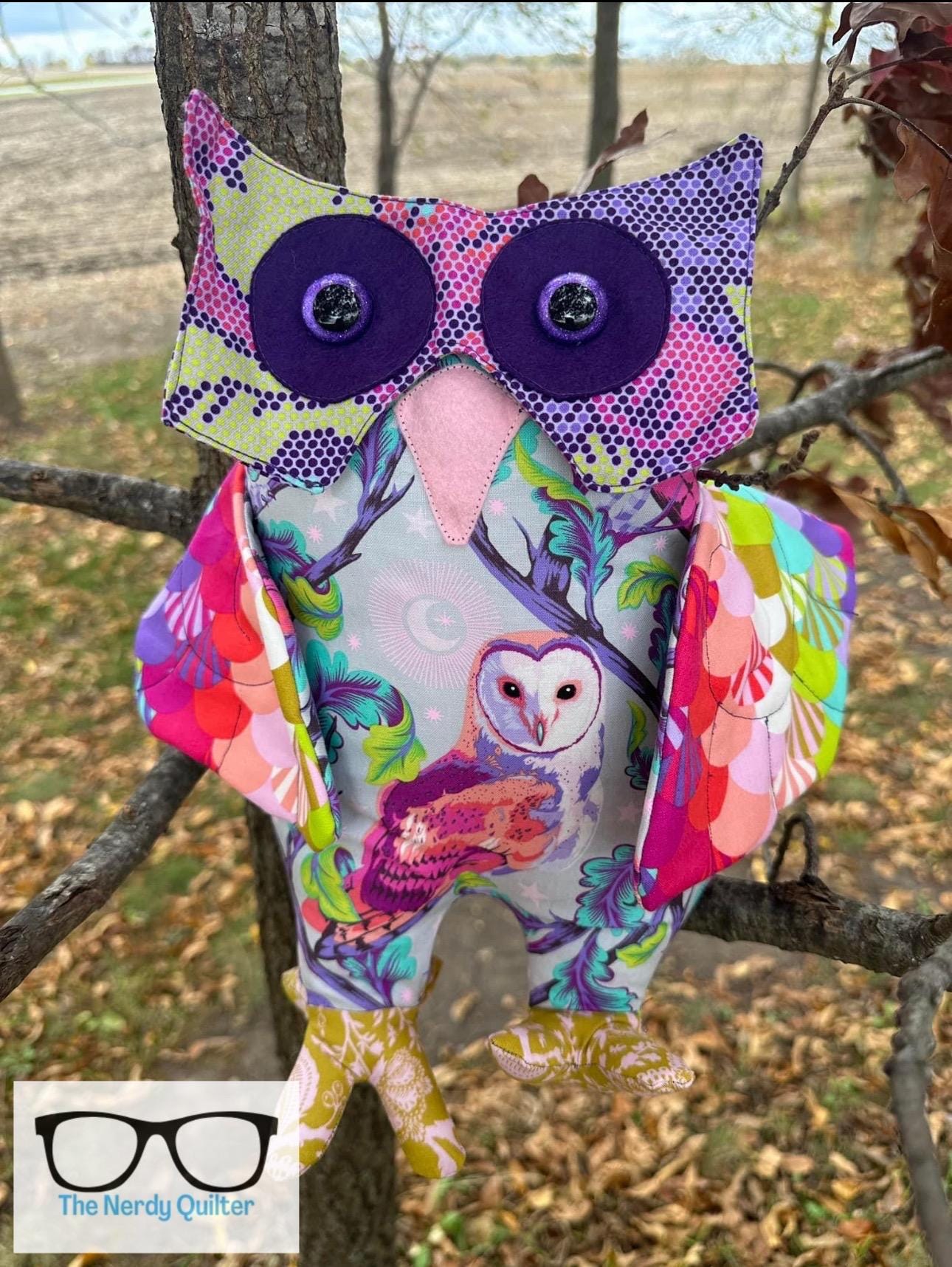 Funky Friends Factory Ollie the Laid Back Owl Kit featuring Tula Pink