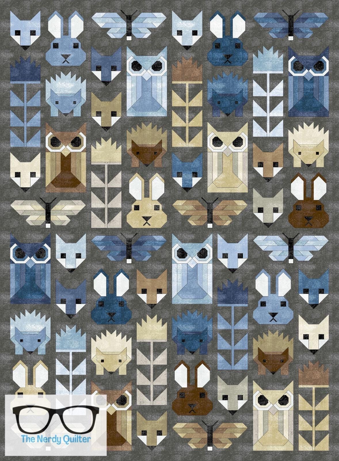 Custom Listing Fancy Forest Quilt Kit and Pattern by Elizabeth Hartman Featuring Glaze III by Libs Elliott