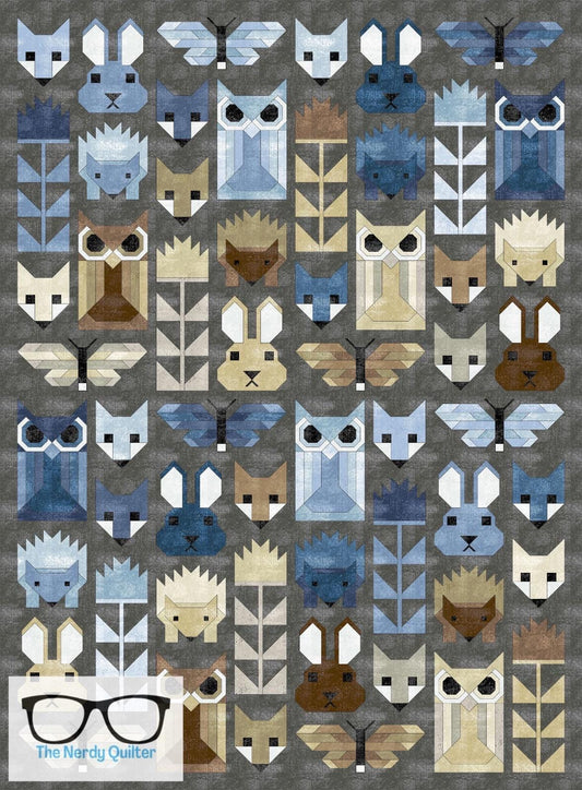 Custom Listing Fancy Forest Quilt Kit and Pattern by Elizabeth Hartman Featuring Glaze III by Libs Elliott