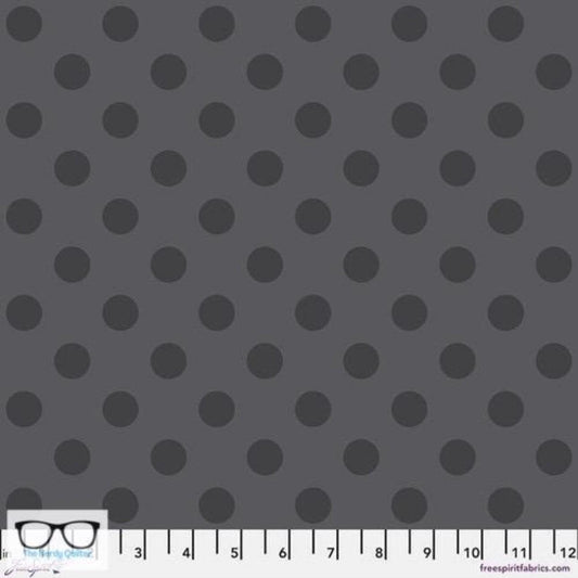 Preorder: Graywork True Colors Pom Pom in Carbon by Tula Pink for Freespirit - Sold by The Half Yard PWTP118.Carbon