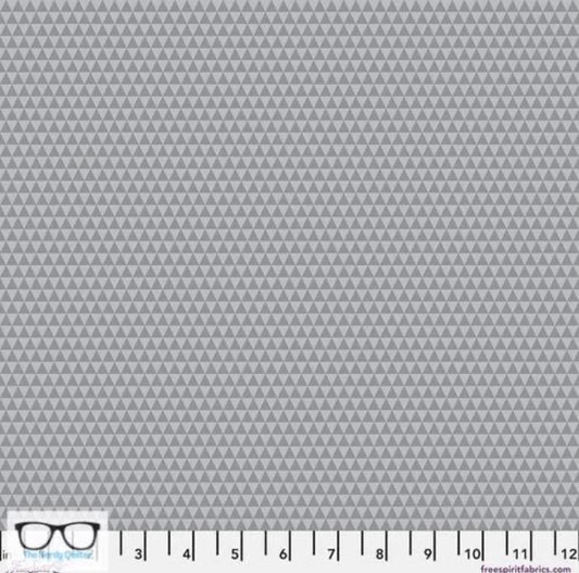 Preorder: Graywork True Colors Kinda Shady in Fog by Tula Pink for Freespirit - Sold by The Half Yard PWTP/63.Fog