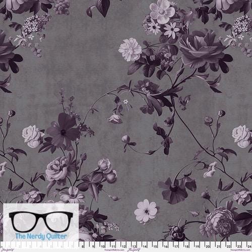 Preorder: Enrapture 108 Wideback Vining in Wisteria by Giucy Giuce for Freespirit - Sold by the Half Yard