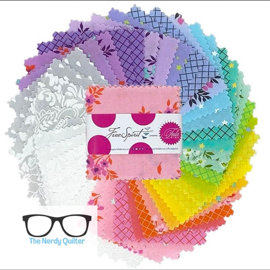 Tula Pink New True Colors 2.5 Mini Charm Packs