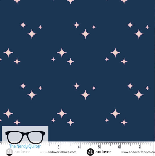 Birdie Sparkle Shine in Oasis by Libs Elliott for Andover A-1139-B - Sold by the Half Yard