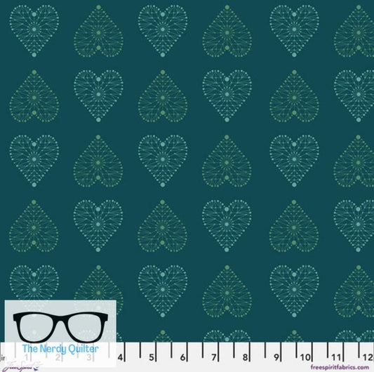 Preorder: Enrapture Armour in Turquoise by Giucy Giuce for Freespirit - Sold by the Half Yard