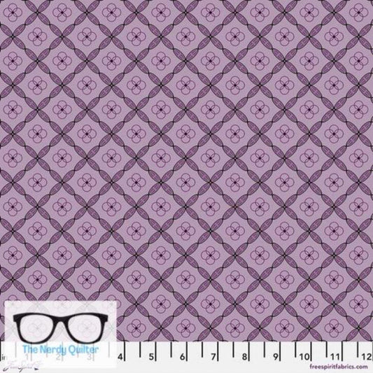 Preorder: Enrapture Tiles in Amethyst by Giucy Giuce for Freespirit - Sold by the Half Yard