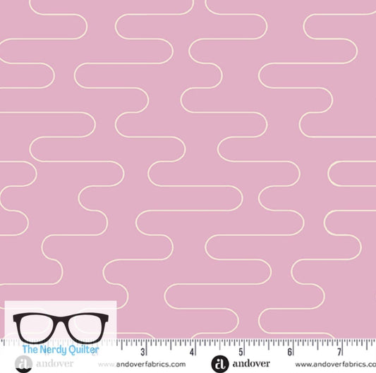Birdie Wobble Cloud in Fluff by Libs Elliott for Andover A-1135-E - Sold by the Half Yard