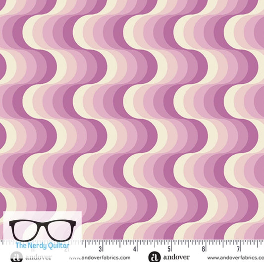 Birdie Grove in Bubblegum by Libs Elliott for Andover A-1136-P - Sold by the Half Yard