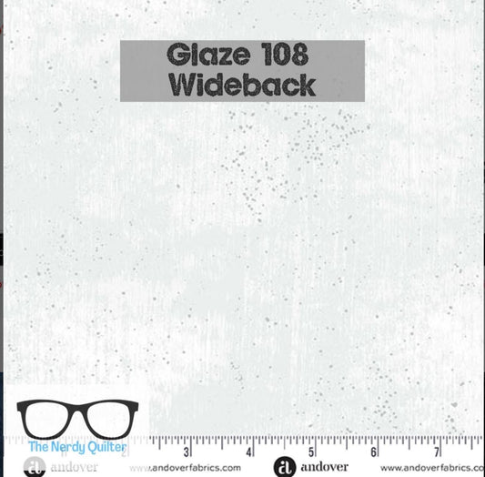 Preorder: Glaze 108 Wideback in Milkglass by Libs Elliott for Andover AW-10235-L1 - Sold by the Half Yard