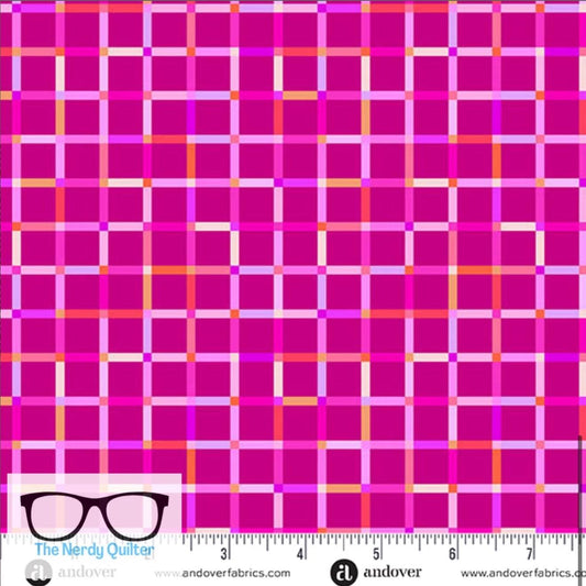 Preorder: Perfect Day Picnic Palid in Pink by Libs Elliott for Andover A-10222-P - Sold by the Half Yard