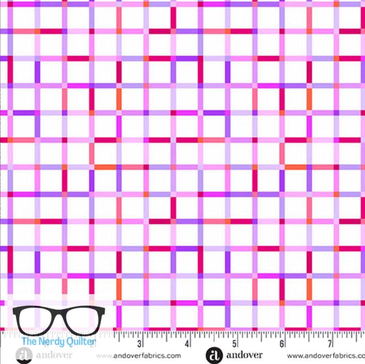 Preorder: Perfect Day Picnic Palid in Purple by Libs Elliott for Andover A-10222-L - Sold by the Half Yard