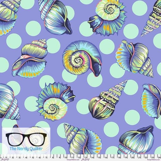 Preorder: Floral Reef Big Shelly in Marine 108 Wideback by Tula Pink for Freespirit - QBTP021.Marine