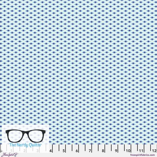 Preorder: Floral Reef Lighthouse Windows in Marine by Tula Pink for Freespirit - Sold by The Half Yard PWTP273.Marine