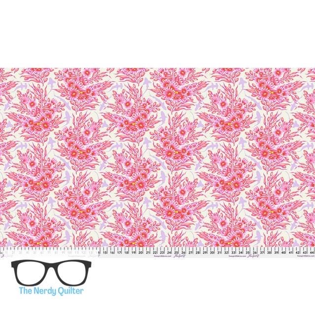 Preorder: Floral Reef Shadow Sharks in Delphine by Tula Pink for Freespirit - Sold by The Half Yard PWTP267.Delphine