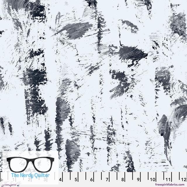 Preorder: Hue Brushstrokes in Stone by Giucy Giuce for Freespirit - Sold by the Half Yard PWGG017.STONE