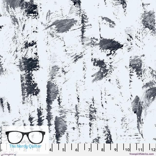 Preorder: Hue Brushstrokes in Stone by Giucy Giuce for Freespirit - Sold by the Half Yard PWGG017.STONE