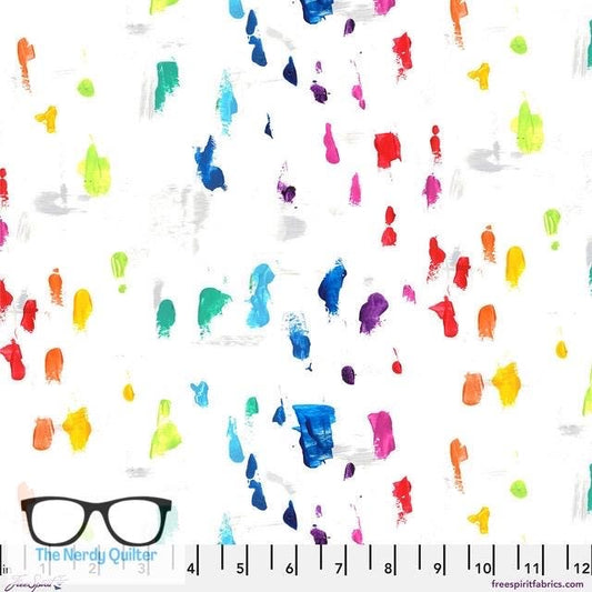 Preorder: Hue Splotches in Polychrome by Giucy Giuce for Freespirit - Sold by the Half Yard PWGG014.POLYCHROME