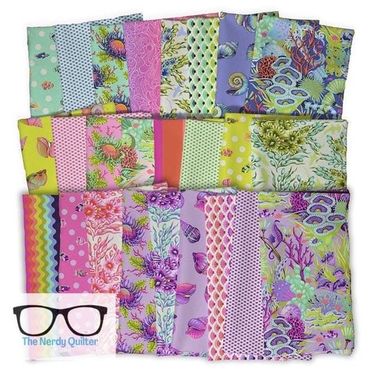 Preorder: Floral Reef Complete 2.5 Mini Charm Pack by Tula Pink for Freespirit