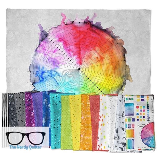 Preorder: Hue Prismatic in Polychrome 108 Wideback by Giucy Giuce for Freespirit - Sold by the Half Yard QBGG002.POLYCHROME
