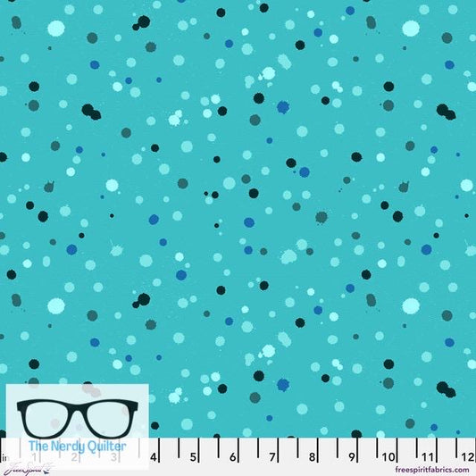 Preorder: Hue Drops in Peacock by Giucy Giuce for Freespirit - Sold by the Half Yard PWGG019.PEACOCK