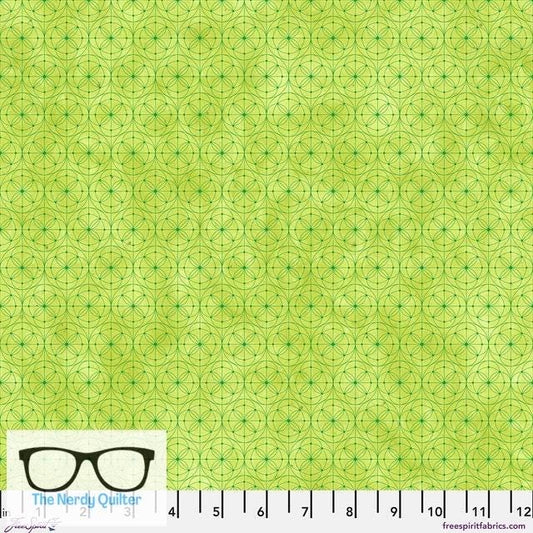 Preorder: Hue Geo in Lime by Giucy Giuce for Freespirit - Sold by the Half Yard PWGG018.Lime