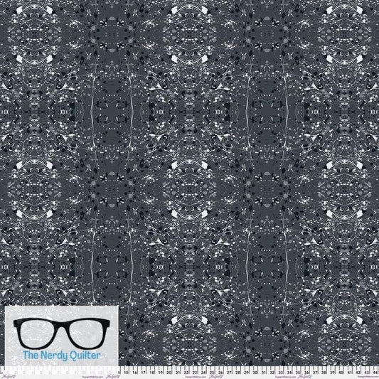 Preorder: Hue Rorschach in Storm by Giucy Giuce for Freespirit - Sold by the Half Yard PWGG016.Storm