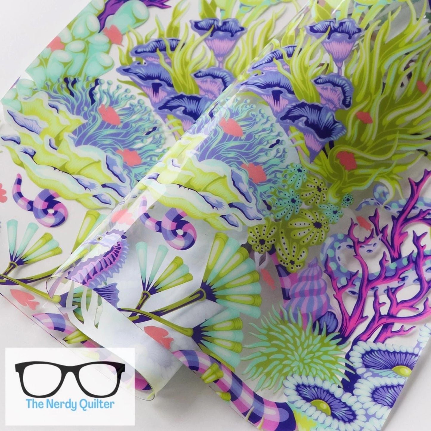 Preorder: Vinyl Floral Reef Reef What you Sew by Tula Pink for Freespirit
