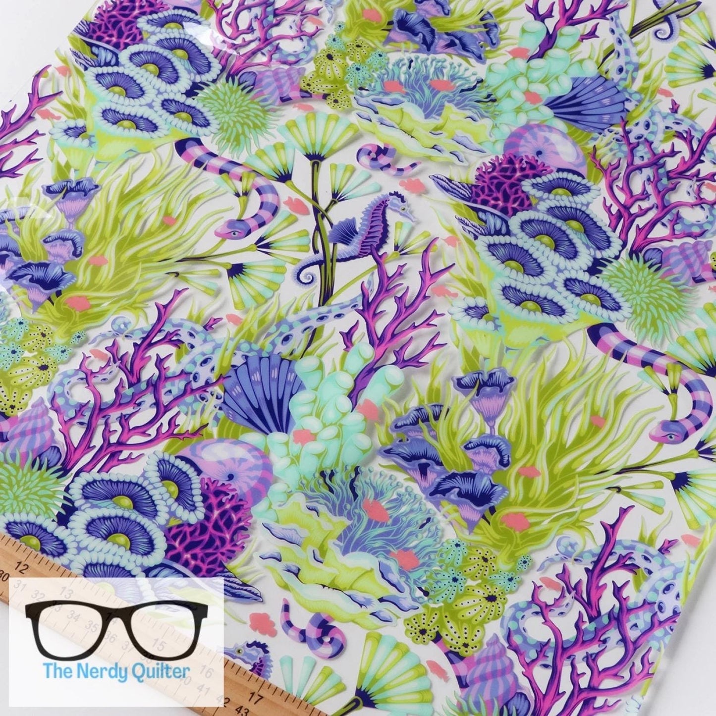 Preorder: Vinyl Floral Reef Reef What you Sew by Tula Pink for Freespirit