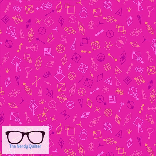 Deco Glo II Glitter in Watermelon by Giucy Giuce for Andover - Sold by the Half Yard